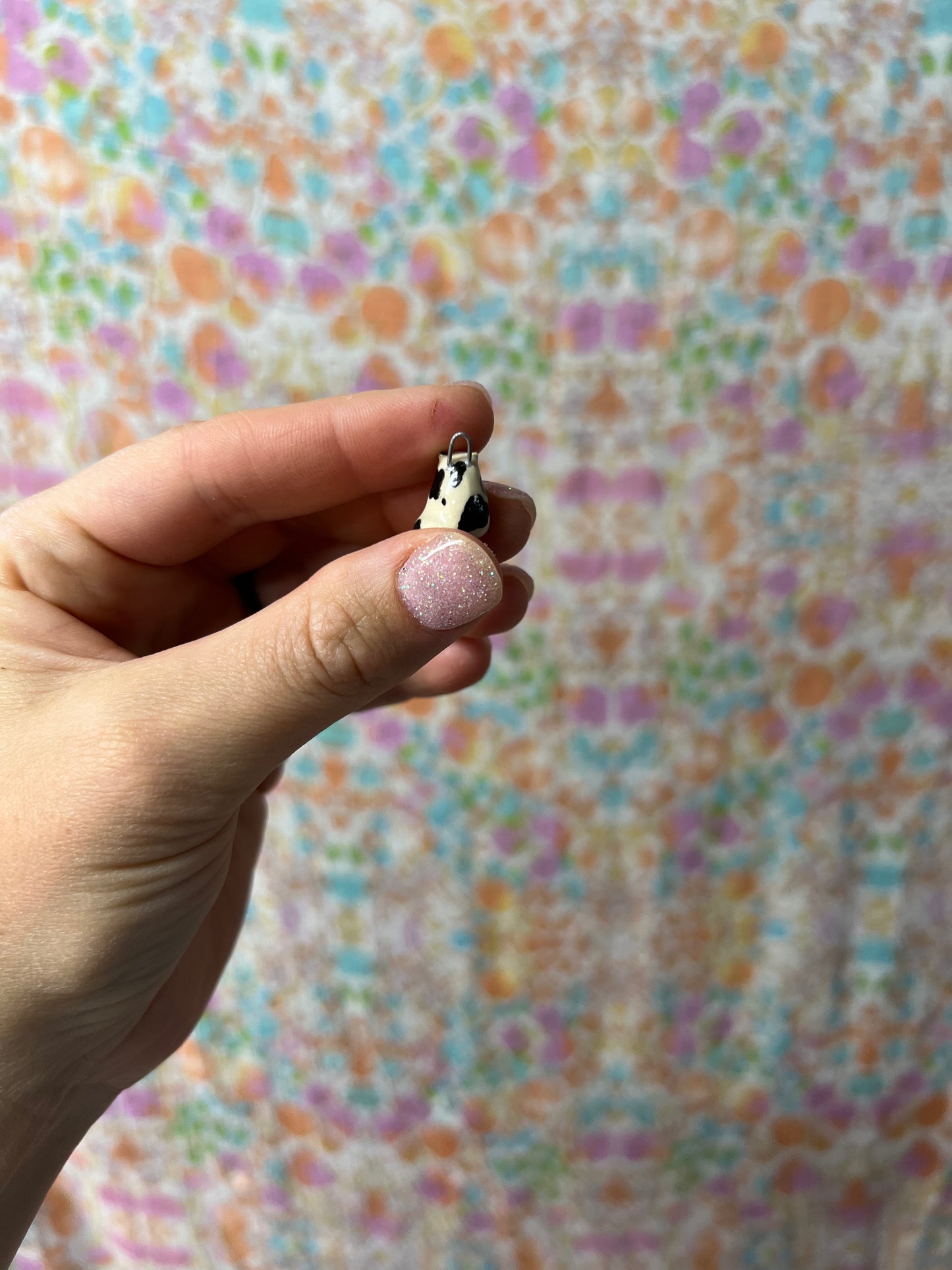 Black and White Kitty Charm 2