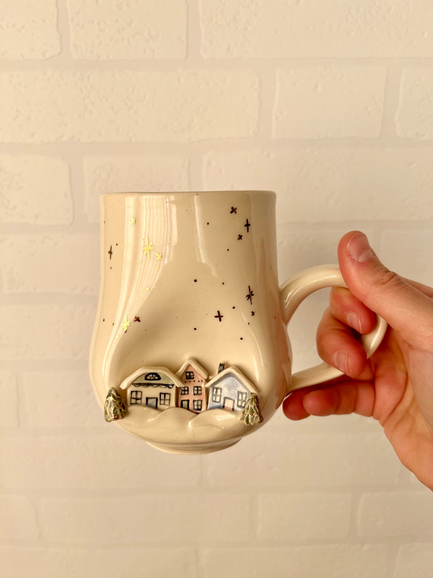 Snowy Village Mugs (with or without gold)