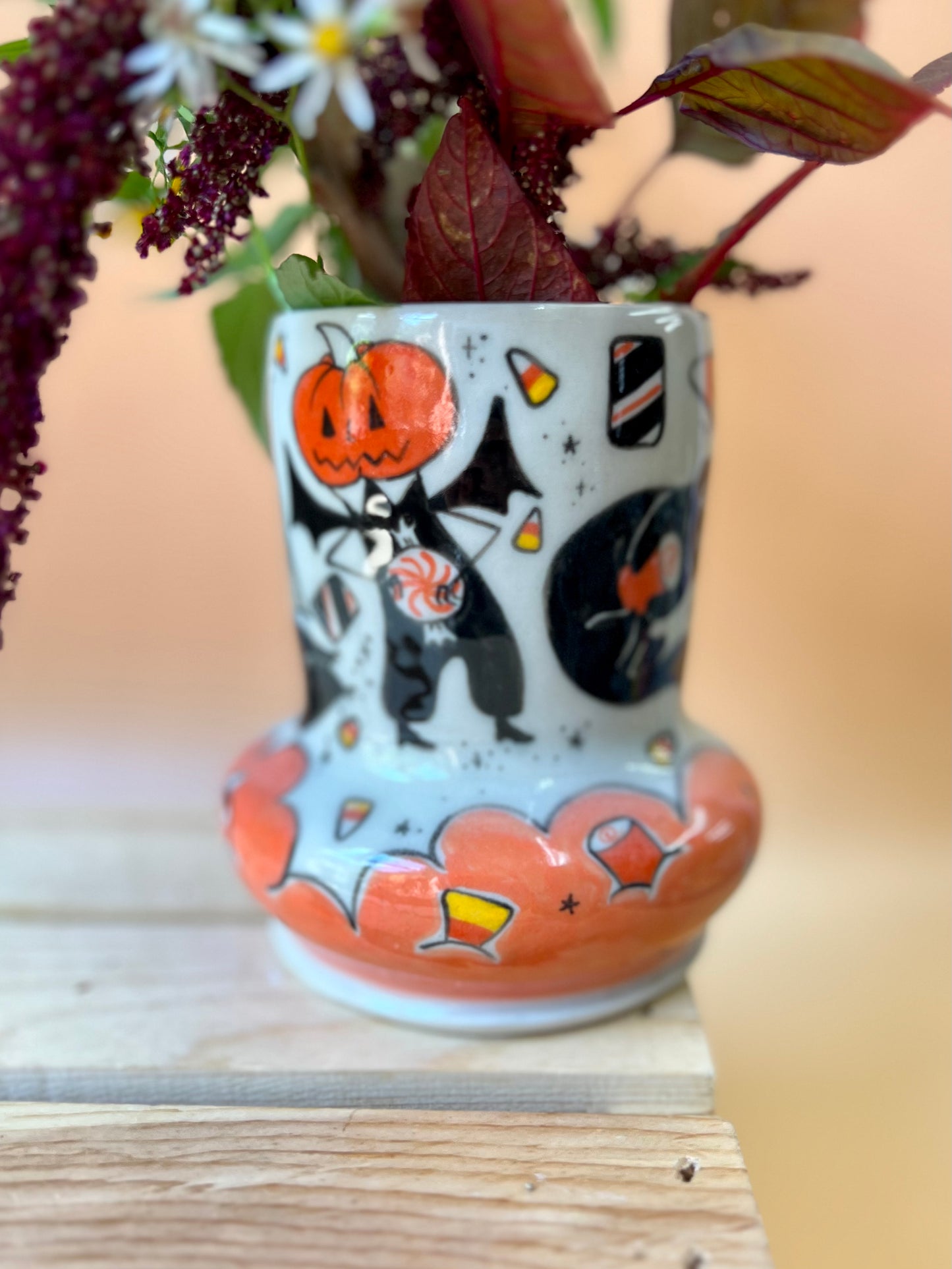 Halloween Character Vase