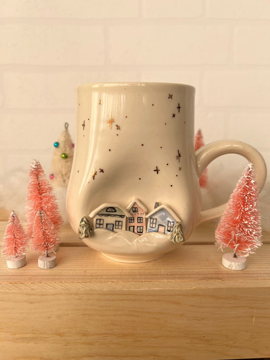 Snowy Village Mugs (with or without gold)