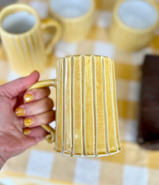 Tall Yellow Mug