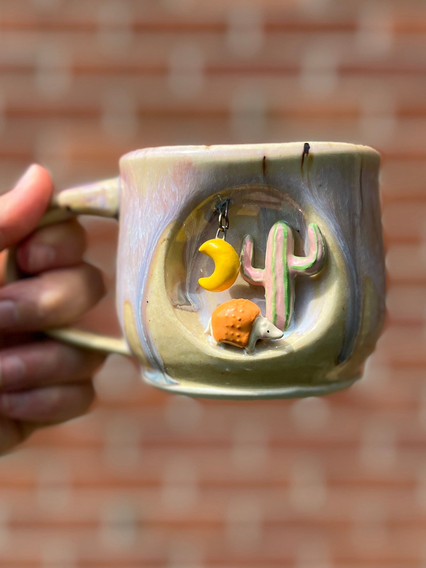 Orange Armadillo Mug