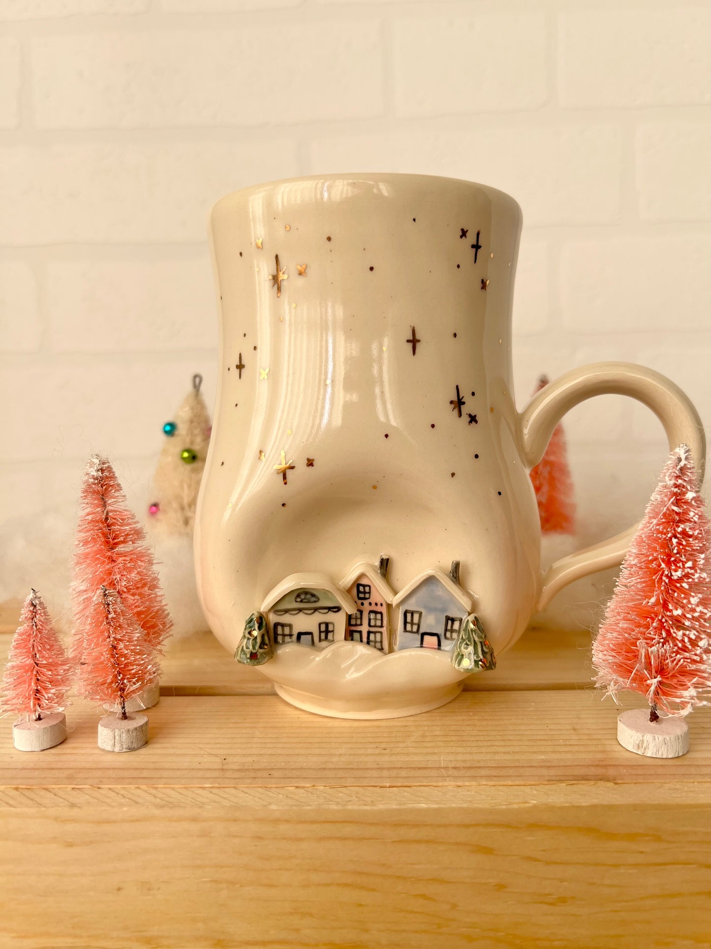 Snowy Village Mugs (with or without gold)