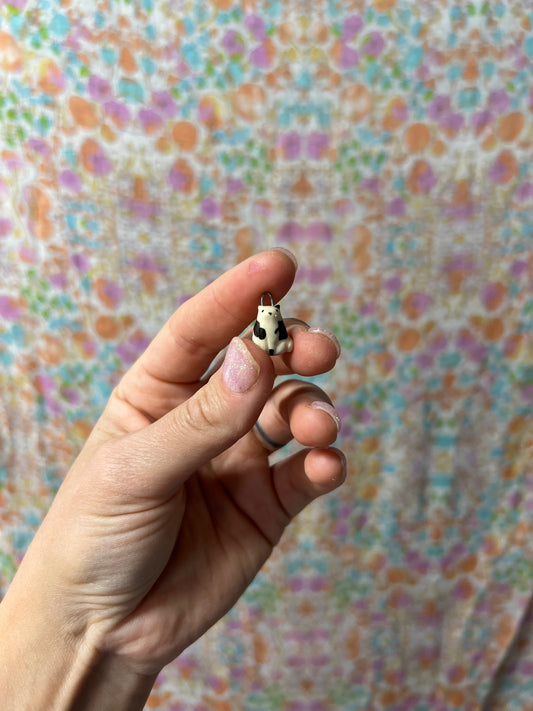 Black and White Kitty Charm 2
